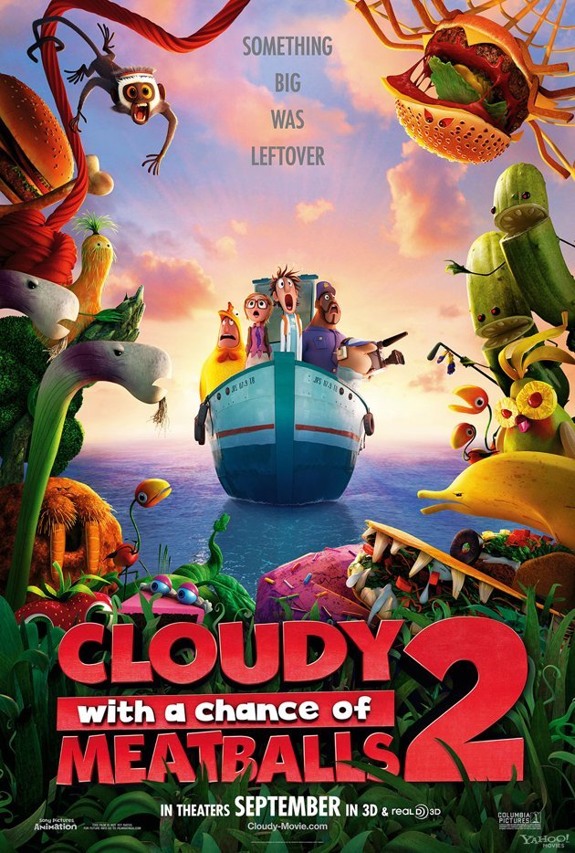 دانلود دوبله فارسی فیلم Cloudy with a Chance of Meatballs 2 2013
